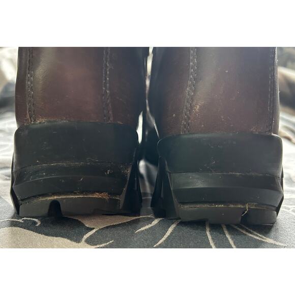 Merrell Womens Ridge Boots Gore-Tex Dark Brown Leather Lace Up Vibram Womens 7.5 - Picture 10 of 13